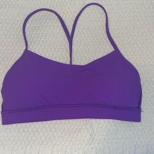 Lululemon atomic purple, flow y sport bra